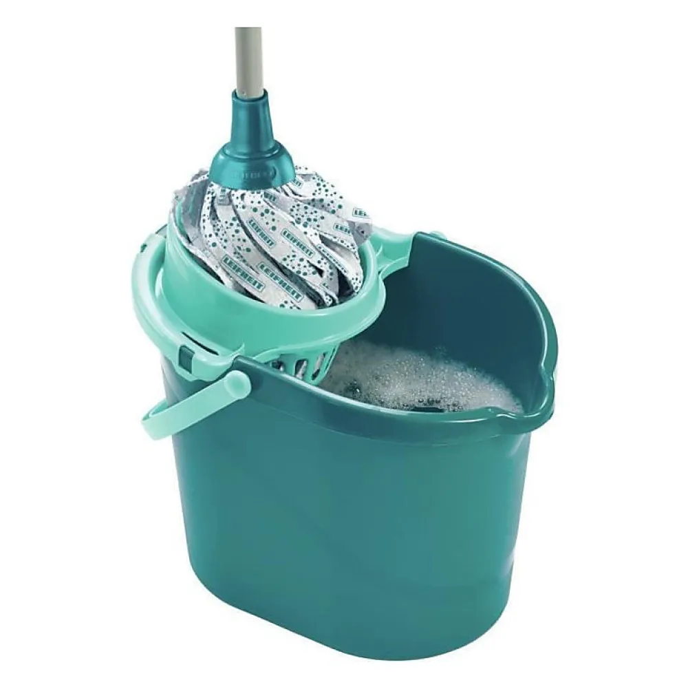 Kit de nettoyage sol Classic Mop 56792 ensemble de nettoyage balai a franges viscose tres absorbantes seau pan>Leifheit Online