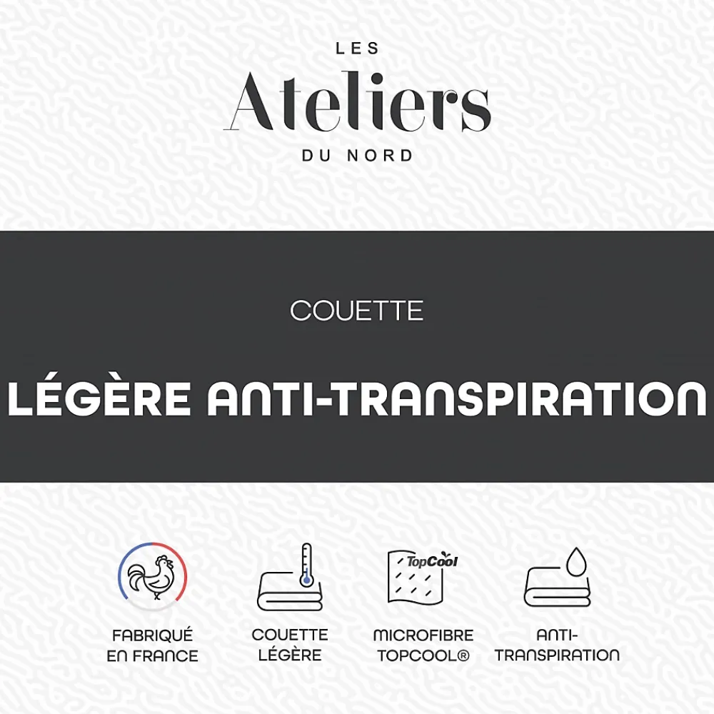 Ateliers Du Nord Les - Couette Légère et Anti-transpiration 240x260cm* Couette