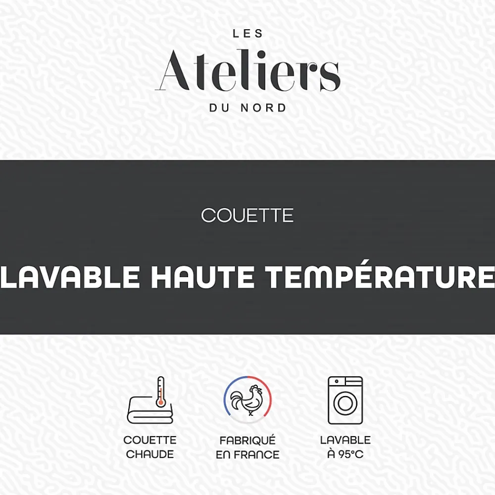 Ateliers Du Nord Les - Couette Chaude Lavage Haute Température 200x200cm* Couette