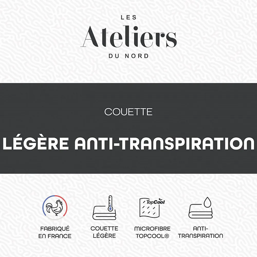 Les - Couette Légère et Anti-transpiration 140x200cm>Ateliers Du Nord Hot
