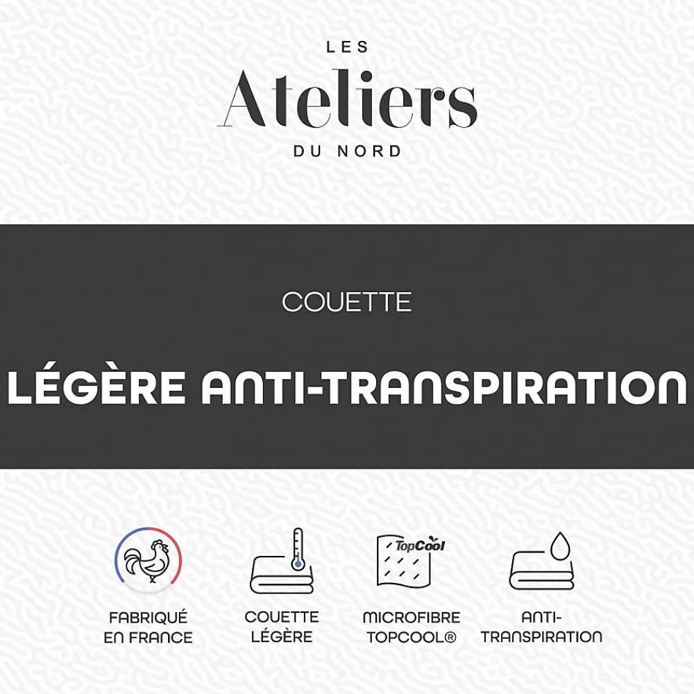 Ateliers Du Nord Les - Couette Légère et Anti-transpiration 200x200cm* Couette