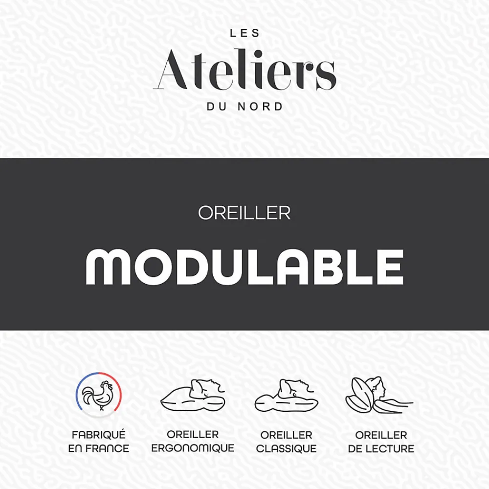 Les - Oreiller modulable 60x60cm>Ateliers Du Nord Best