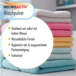 Lessive En Poudre Microactiv 30 L Puissante Pour Blanc Et Couleurs><noscript><img width=