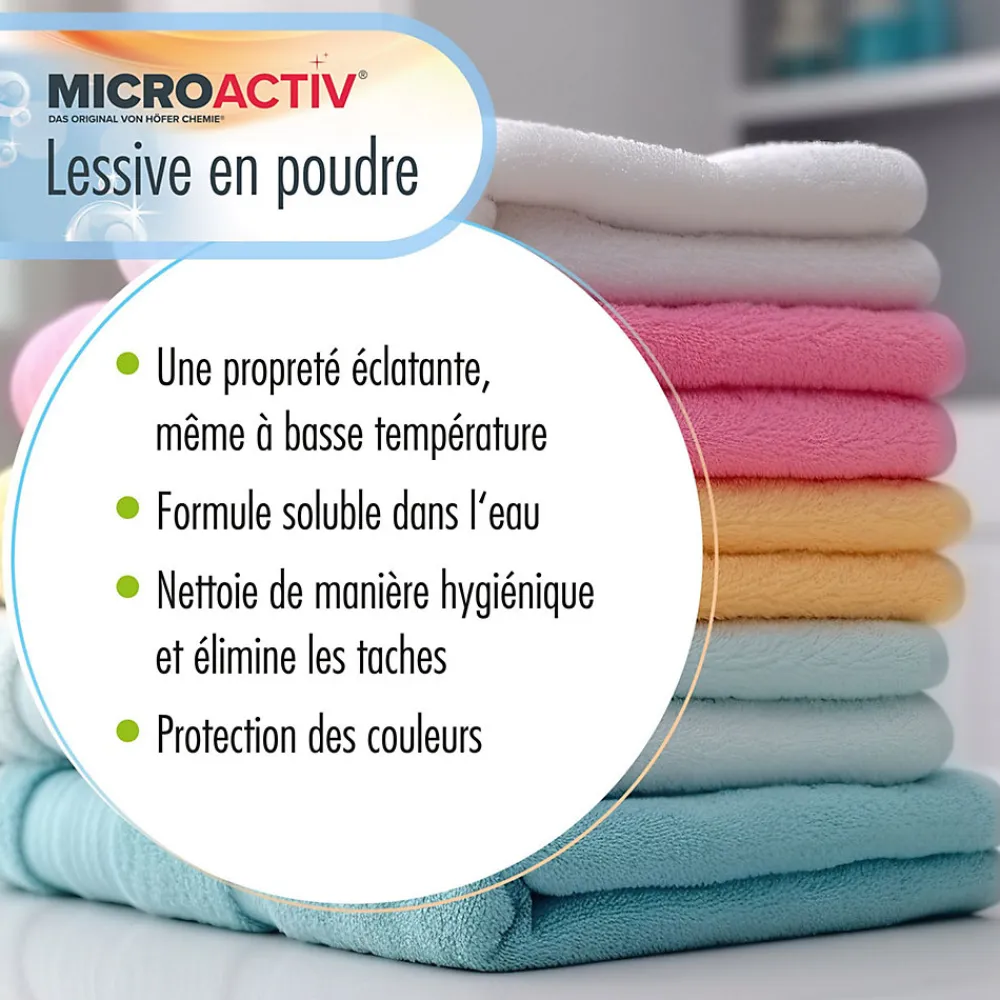 Lessive En Poudre Microactiv 30 L Puissante Pour Blanc Et Couleurs>Höfer Chemie Outlet