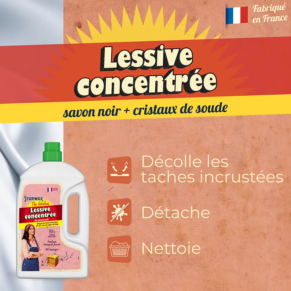 Lessive liquide Starwax The fabulous 1,5 L>Starwax Fabulous Hot