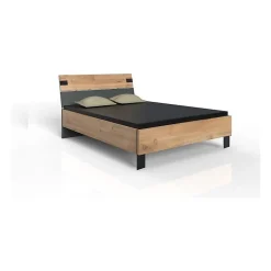 Lit - LAMIA - 140 x 200 cm - Chene poutre / Graphite ->Wimex Sale