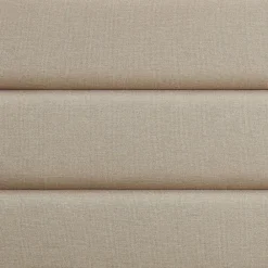 Idimex Lit 1 place FLORIDA, 90 x 190 cm, capitonné avec sommier, revêtement en tissu beige* Lit Simple