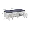Bb Loisir Lit 1 place 90x190cm avec rangement incl. Sommier chevet et étagère* Lit Simple