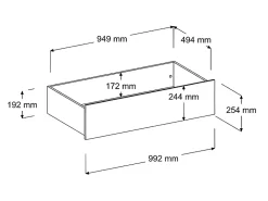 Vente-unique Lit 90 x 190/200 cm avec rangements - Blanc et naturel - PAULETTE*Enfant Lit Enfant