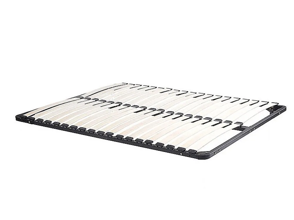 Lit 140 x 190/200 cm avec rangements - Blanc et naturel + Sommier - KINSELIA>Vente-unique Outlet