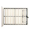 Gutent Lit adulte lit coffre lit 140x190 cm lit de rangement lit rembourré hydraulique lit 2 tiroirs lit double velours beige* Lit Avec Rangement