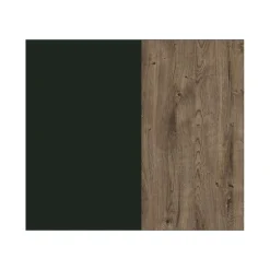 Lit adulte 180x200 collection ASSIA. Coloris vert kaki et finitions aspect chene.><noscript><img width=