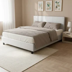 Lit ATLANTA 160x200 + 1 sommier / Blanc>Weber Industries Outlet