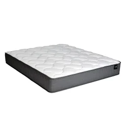 Lit ATLANTA 160x200 + 1 sommier + 1 matelas CARLTON / Noir><noscript><img width=