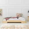 Lit au sol 90x190 sommier inclus Lola Bois>Petits-Meubles