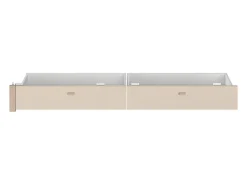 Lit avec 4 tiroirs 160 x 200 cm - coloris : Naturel et beige - VELONA><noscript><img width=