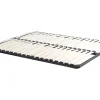 Vente-unique Lit avec chevets 160 x 200 cm - 2 tiroirs - Avec LEDs - Coloris : Naturel et anthracite + Sommier - FRANCOLI* Lit Avec Rangement