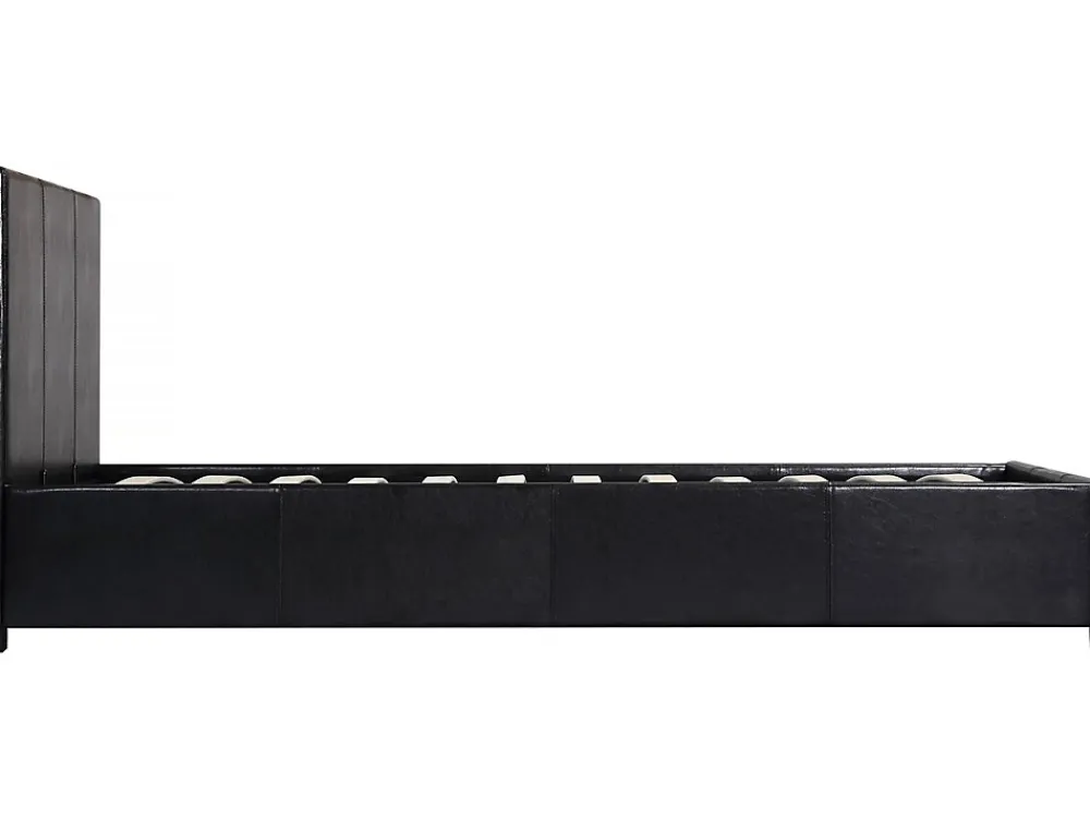 Habitat Et Jardin Lit avec coffre "Carla" 90 x 190 cm Noir* Lit Coffre