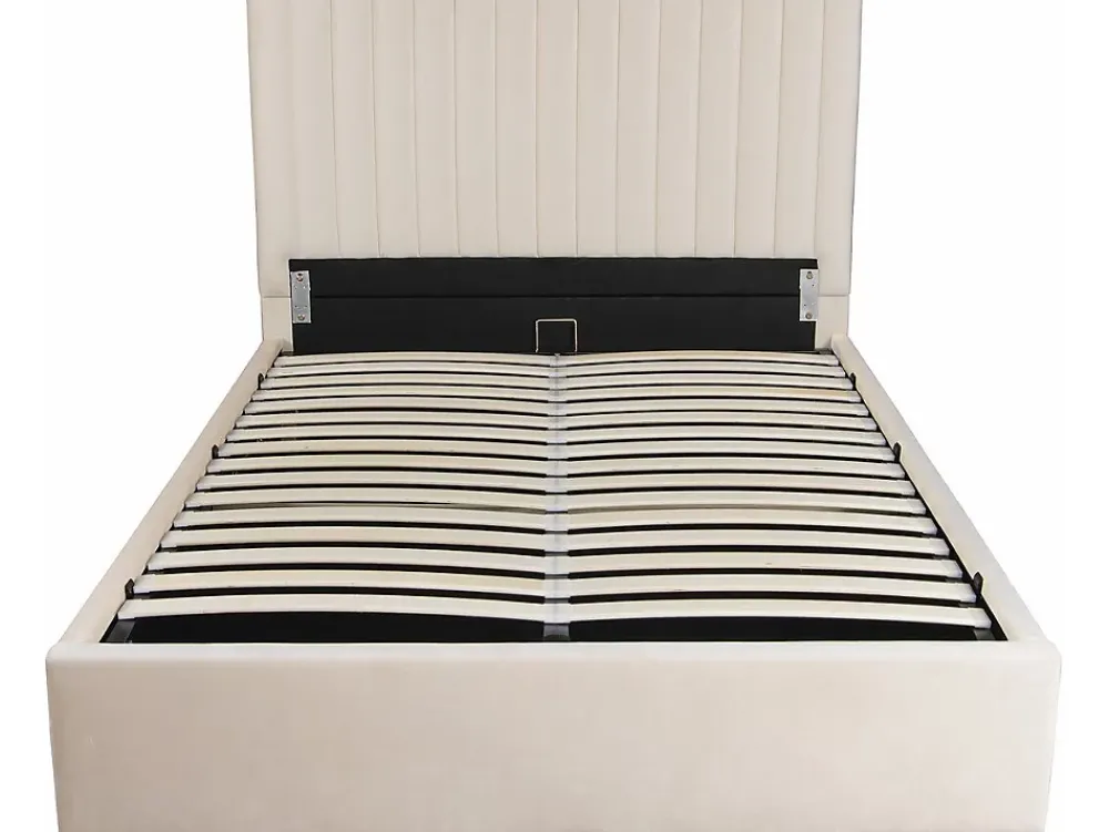 Habitat Et Jardin Lit avec coffre "Mia" 160 x 200 cm Beige* Lit Coffre