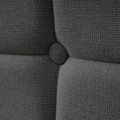 Lit avec rangement 90 x 200 cm - Lit Simple avec Tiroirs et LED - Lin Bois Métal - Sans Matelas - Gris><noscript><img width=