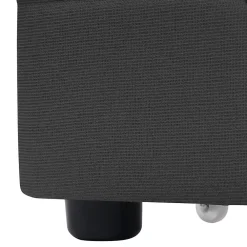 Okwish Lit avec rangement 160 x 200 cm - Lit Double avec Ports USB et LED - Lin Bois Métal - Sans Matelas - Gris* Lit Avec Rangement