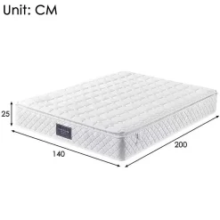 Lit avec rangement 180x200 cm double, éclairage LED intégré, bois chêne clair, design fonctionnel et moderne, sans matelas><noscript><img width=