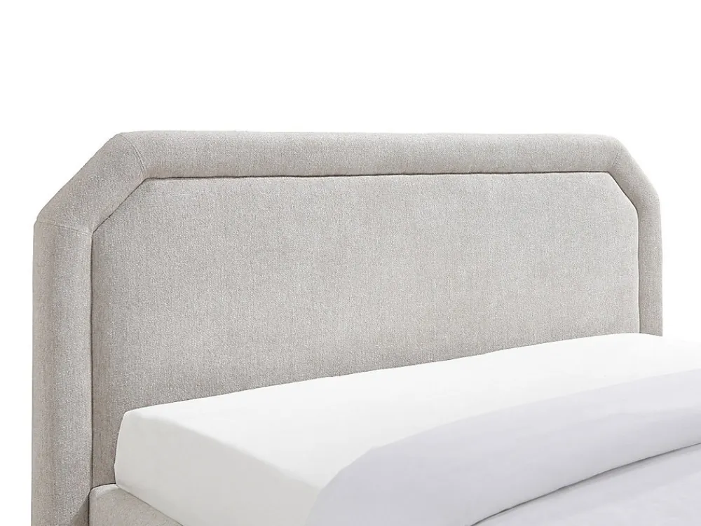 Lit avec tiroirs 180 x 200 cm - Tissu - Beige + Matelas - INASTO>Vente-unique