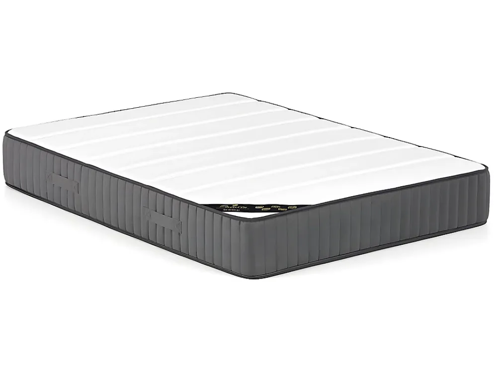 Vente-unique Lit avec tiroirs 160 x 200 cm - Tissu velours bleu + Matelas - LEOPOLD* Lit Avec Rangement