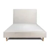 Lit avec tête de lit bouclette et sommier tapissier - Lit en bois massif>Sommeil De Plomb New