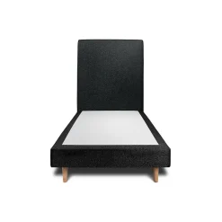 Sommeil De Plomb Lit avec tête de lit bouclette et sommier tapissier - Lit en bois massif* Lit Simple