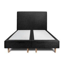Lit avec tête de lit bouclette et sommier tapissier - Lit en bois massif>Sommeil De Plomb Hot