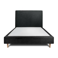 Lit avec tête de lit bouclette et sommier tapissier - Lit en bois massif>Sommeil De Plomb Hot