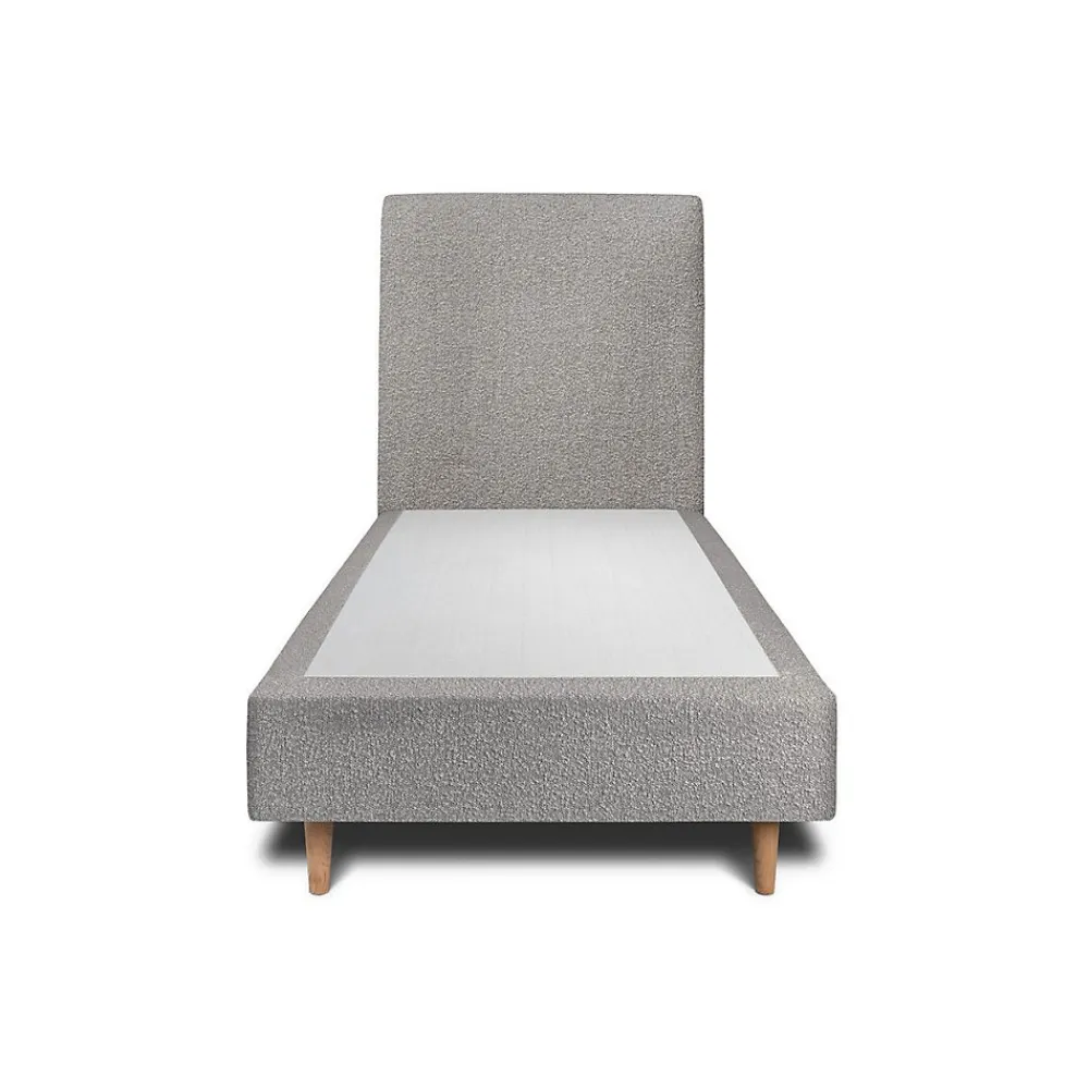Sommeil De Plomb Lit avec tête de lit bouclette et sommier tapissier - Lit en bois massif* Lit Simple