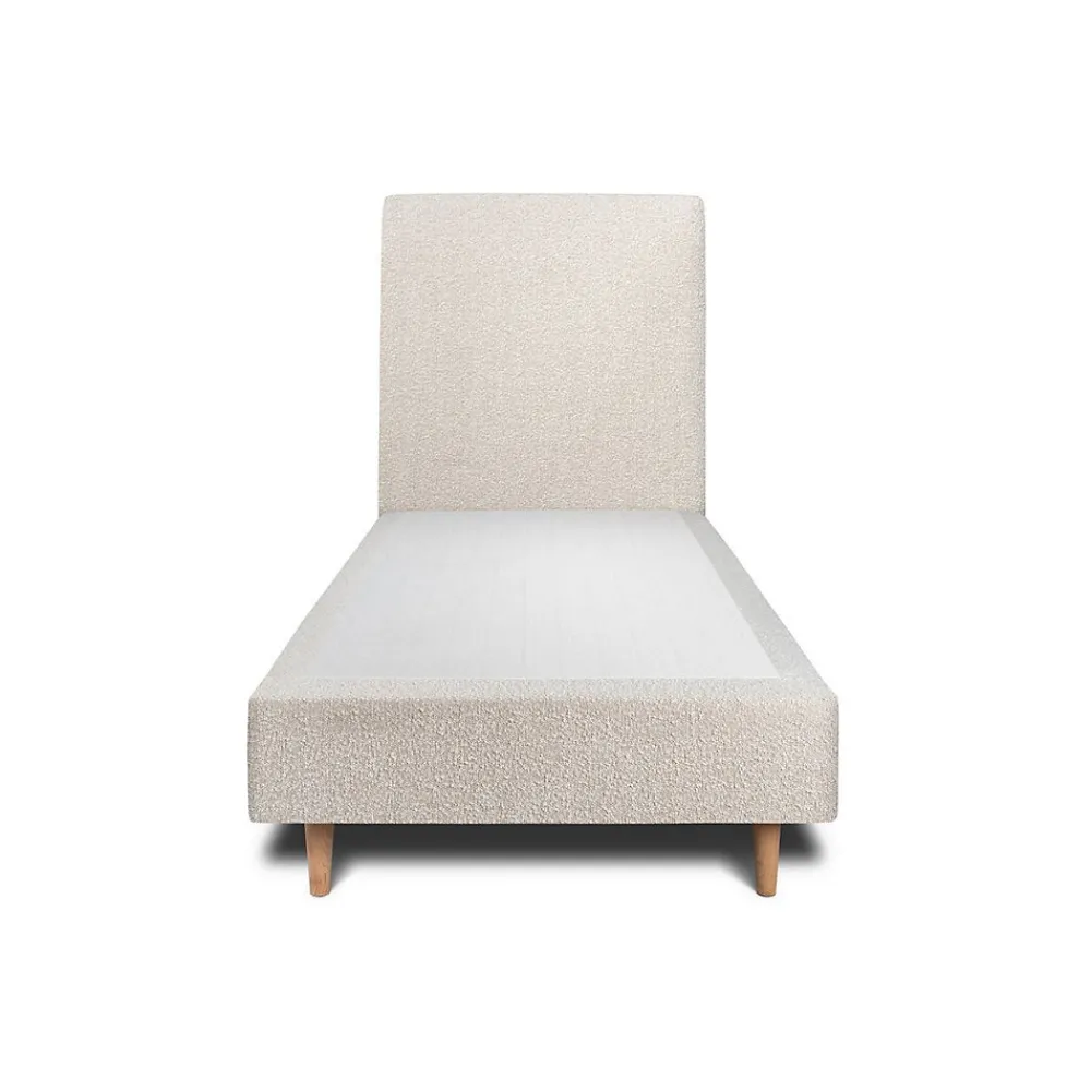 Sommeil De Plomb Lit avec tête de lit bouclette et sommier tapissier - Lit en bois massif* Lit Simple