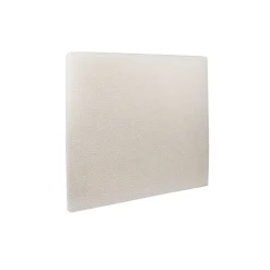 Lit avec tête de lit bouclette et sommier tapissier - Lit en bois massif><noscript><img width=