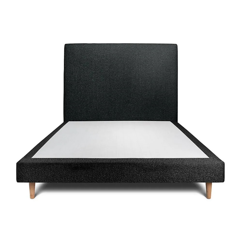 Sommeil De Plomb Lit avec tête de lit bouclette et sommier tapissier - Lit en bois massif* Lit Simple