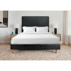 Sommeil De Plomb Lit avec tête de lit bouclette et sommier tapissier - Lit en bois massif* Lit Simple