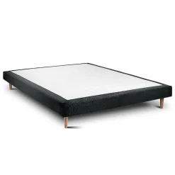 Sommeil De Plomb Lit avec tête de lit bouclette et sommier tapissier - Lit en bois massif* Lit Simple