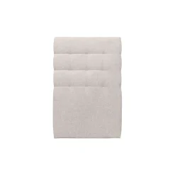 Lit avec tête de lit capitonnée tissu et sommier kit - Lit en bois massif><noscript><img width=
