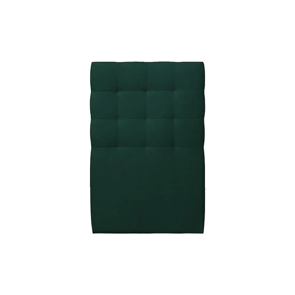 Sommeil De Plomb Lit avec tête de lit capitonnée velours et sommier - Lit en bois massif* Lit Simple