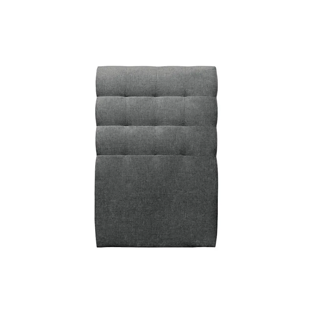 Lit avec tête de lit capitonnée tissu et sommier kit - Lit en bois massif>Sommeil De Plomb