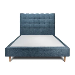 Lit avec tête de lit capitonnée et sommier tapissier - Lit en bois massif>Sommeil De Plomb Hot