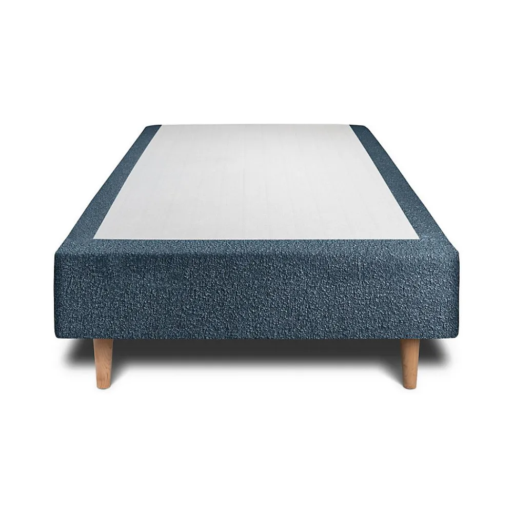 Lit avec tête de lit capitonnée et sommier tapissier - Lit en bois massif>Sommeil De Plomb Hot