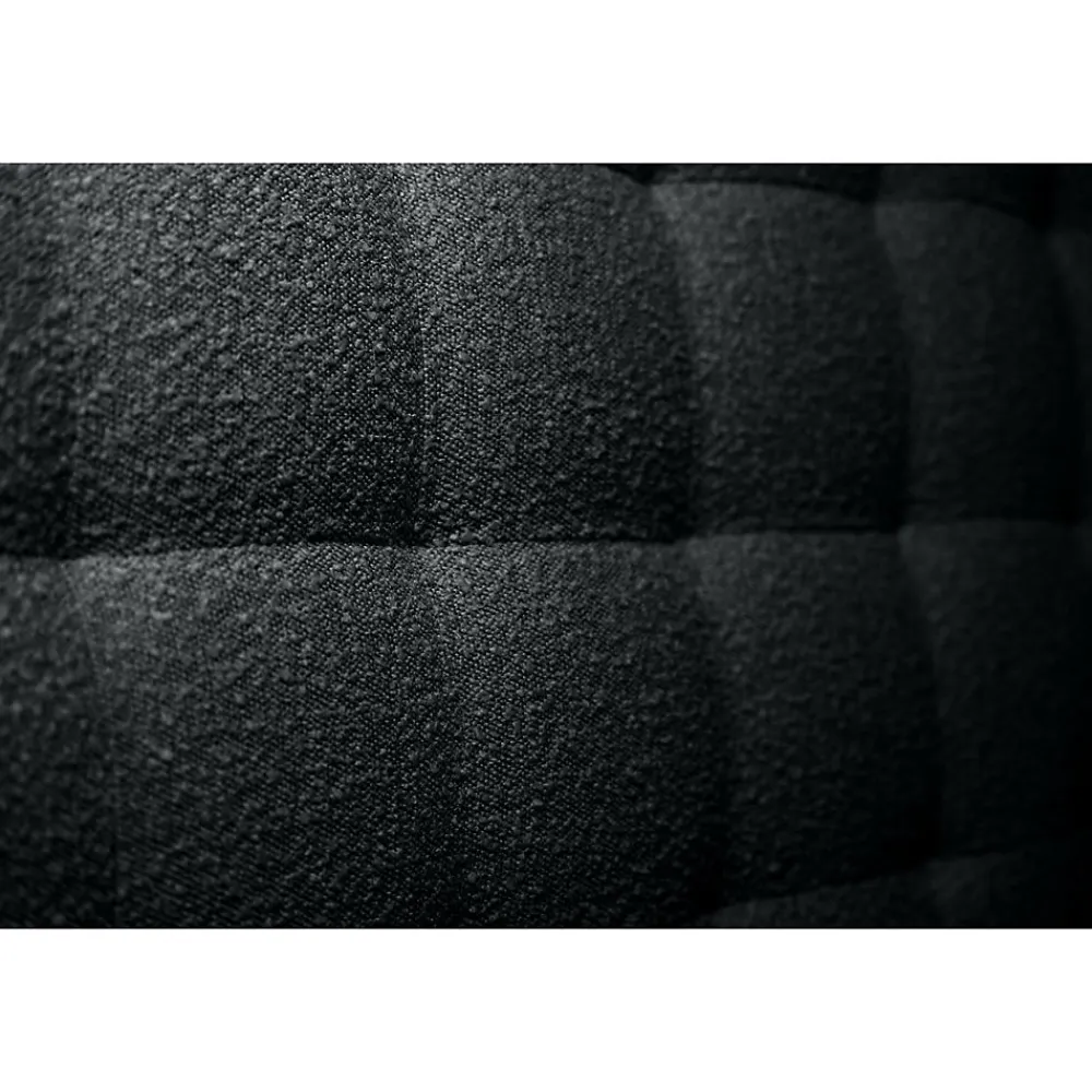 Lit avec tête de lit capitonnée et sommier tapissier - Lit en bois massif>Sommeil De Plomb Discount