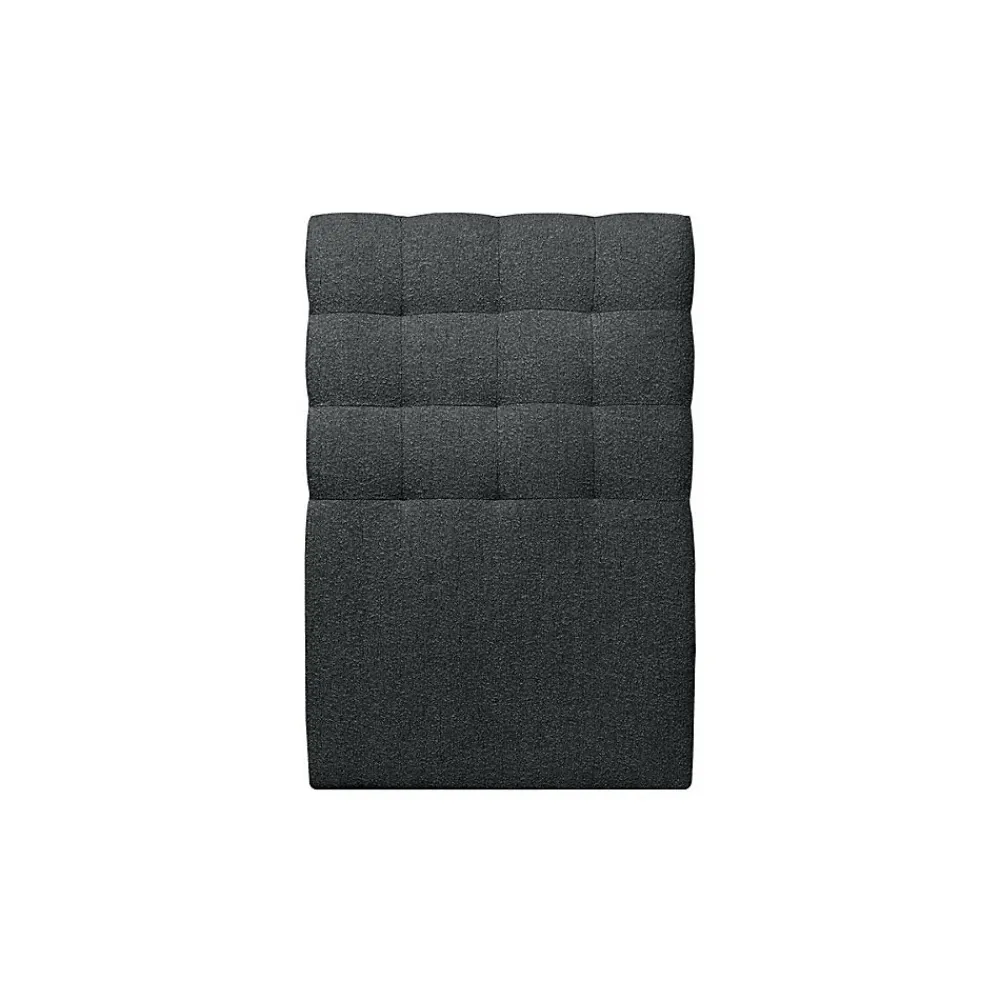 Lit avec tête de lit capitonnée et sommier tapissier - Lit en bois massif>Sommeil De Plomb Discount