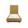 Lit avec tête de lit capitonnée tissu et sommier tapissier - Lit en bois massif>Sommeil De Plomb New
