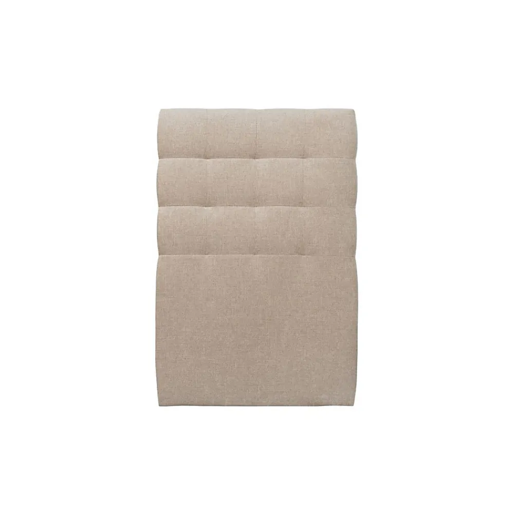 Lit avec tête de lit capitonnée tissu et sommier kit - Lit en bois massif>Sommeil De Plomb Clearance