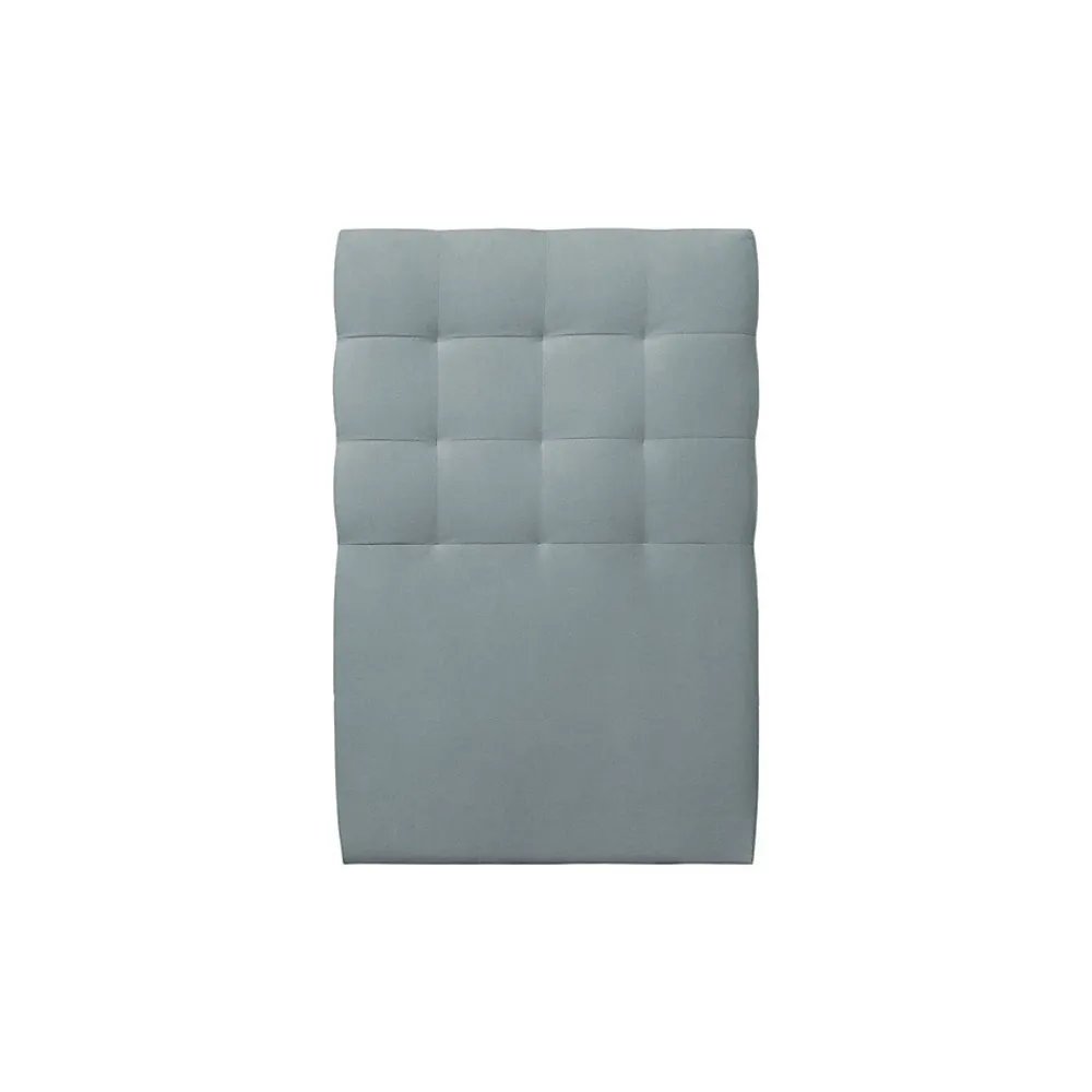 Sommeil De Plomb Lit avec tête de lit capitonnée velours et sommier - Lit en bois massif* Lit Simple