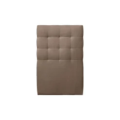 Lit avec tête de lit capitonnée velours et sommier kit - Lit en bois massif><noscript><img width=