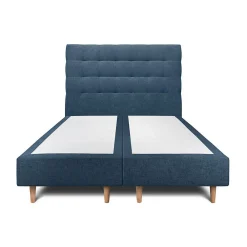Lit avec tête de lit capitonnée tissu et sommier tapissier - Lit en bois massif>Sommeil De Plomb Hot